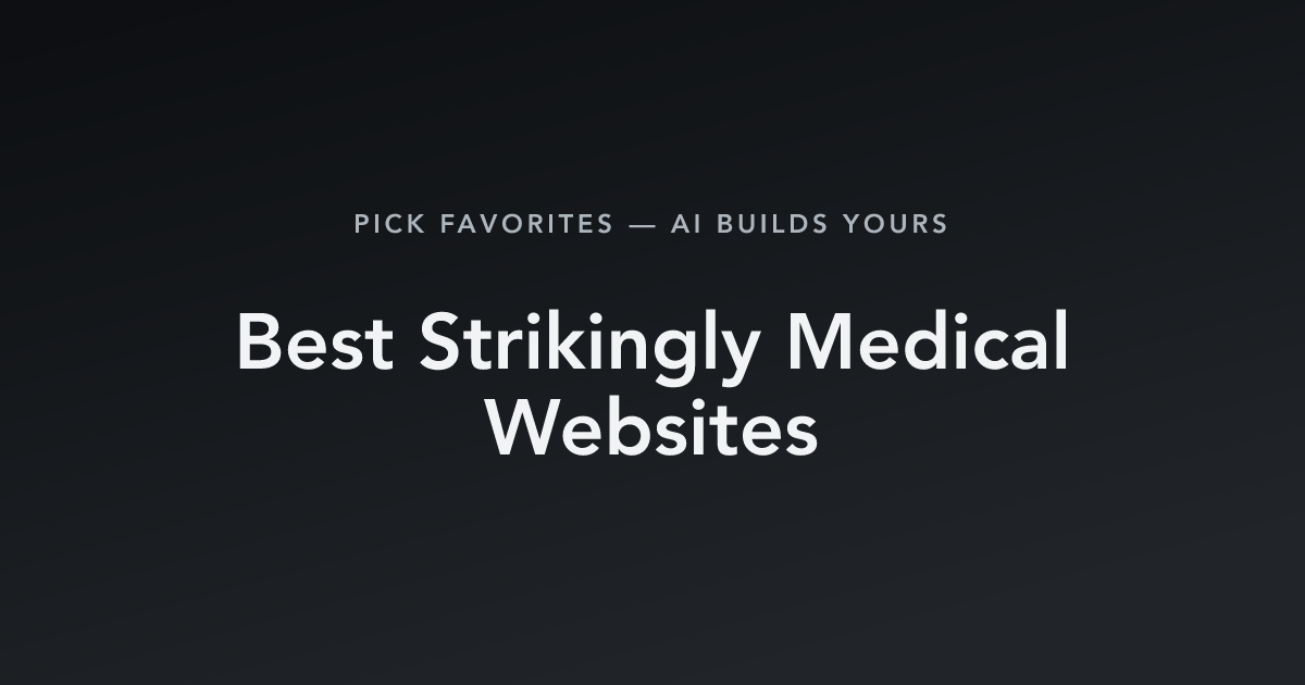 Best Strikingly Medical Websites with count