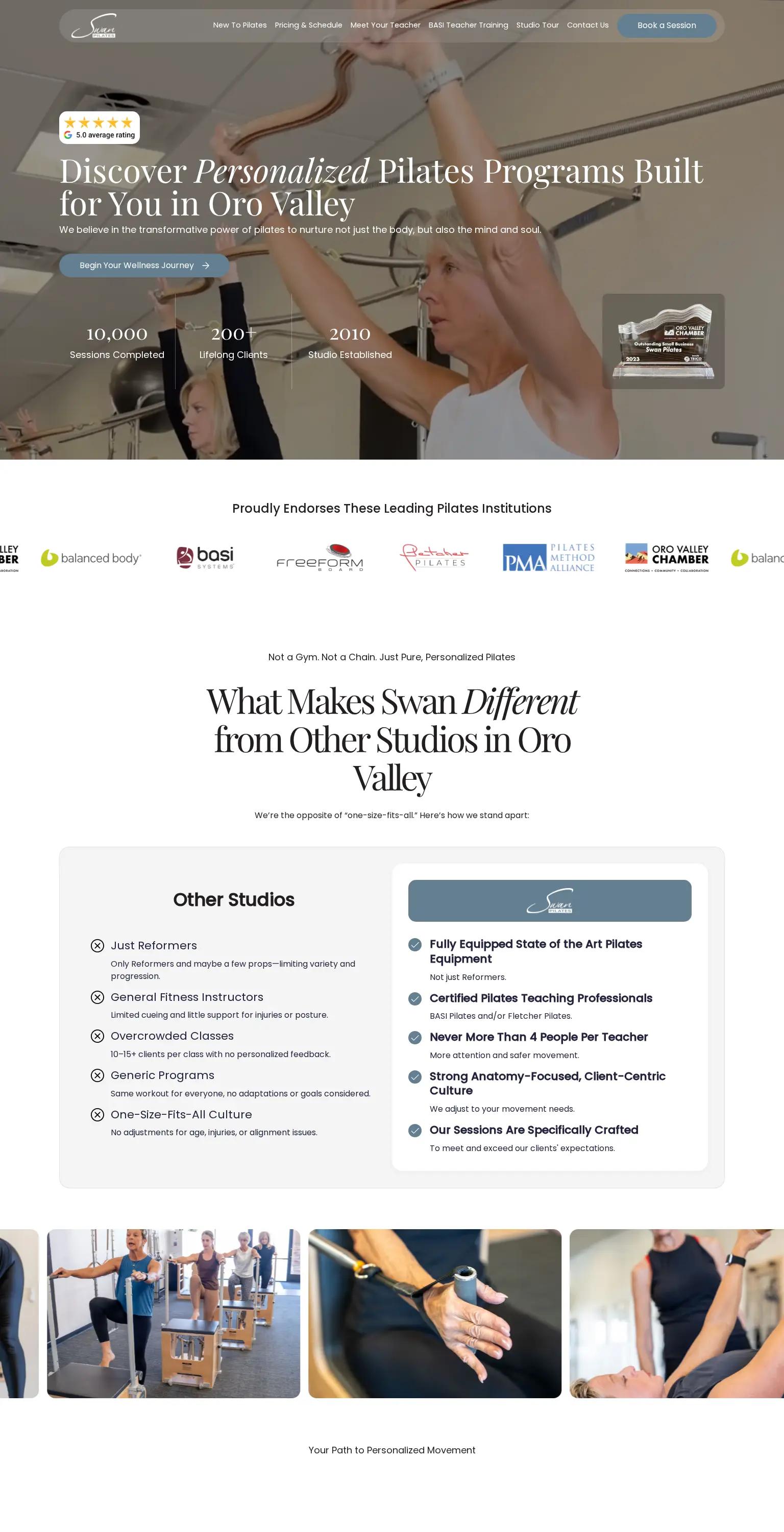 Swan Pilates screenshot