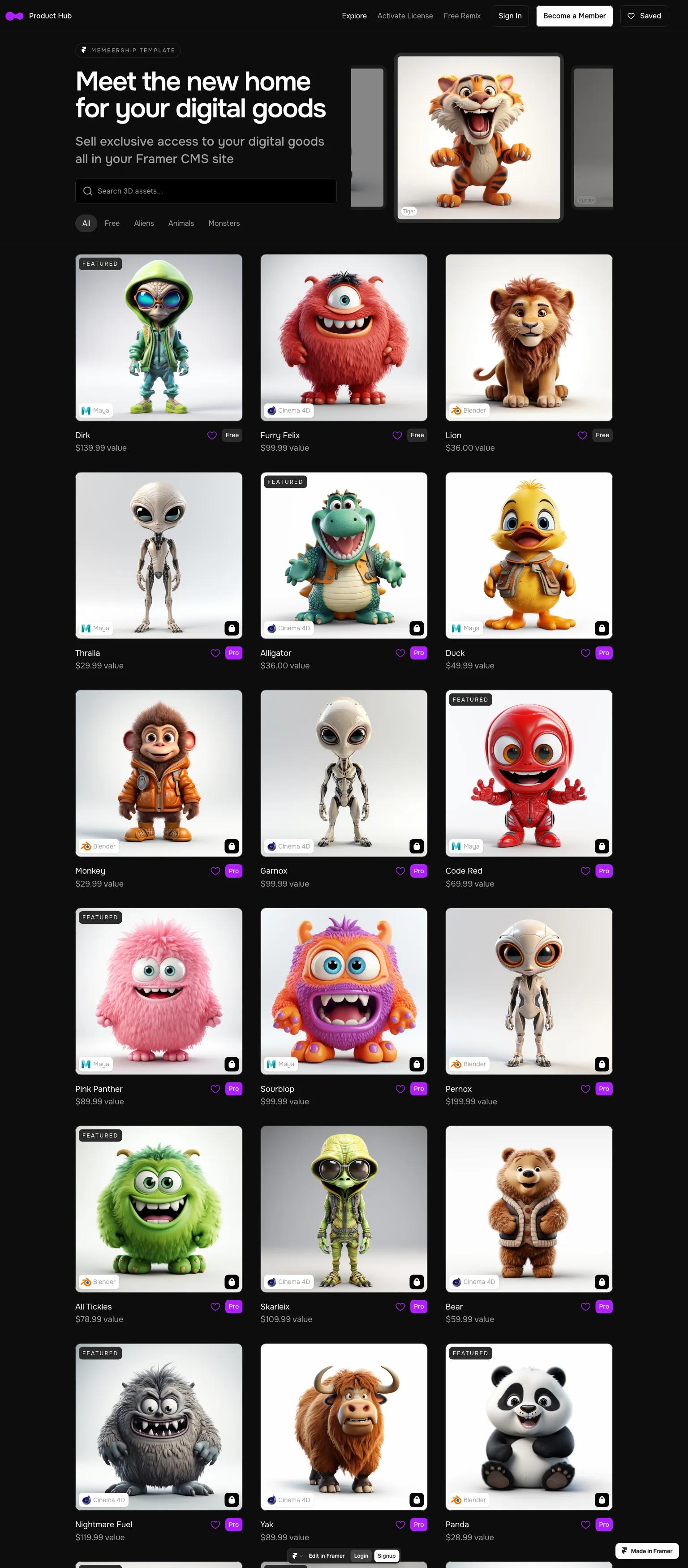 Product Hub screenshot