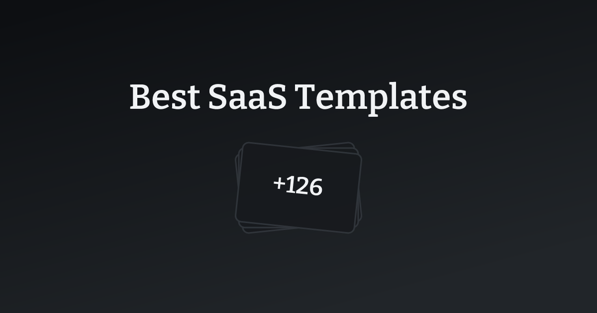 Best Tech Templates with count