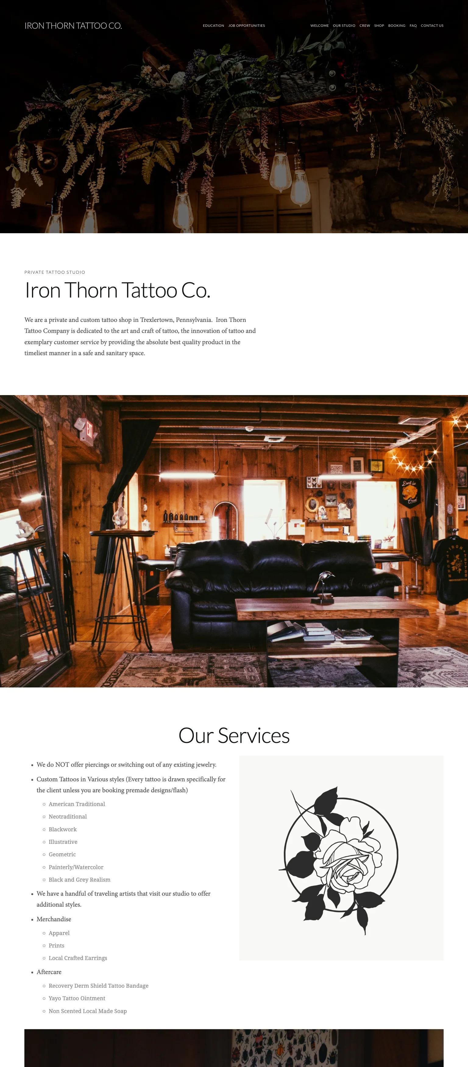 Iron Thorn Tattoo Co. screenshot