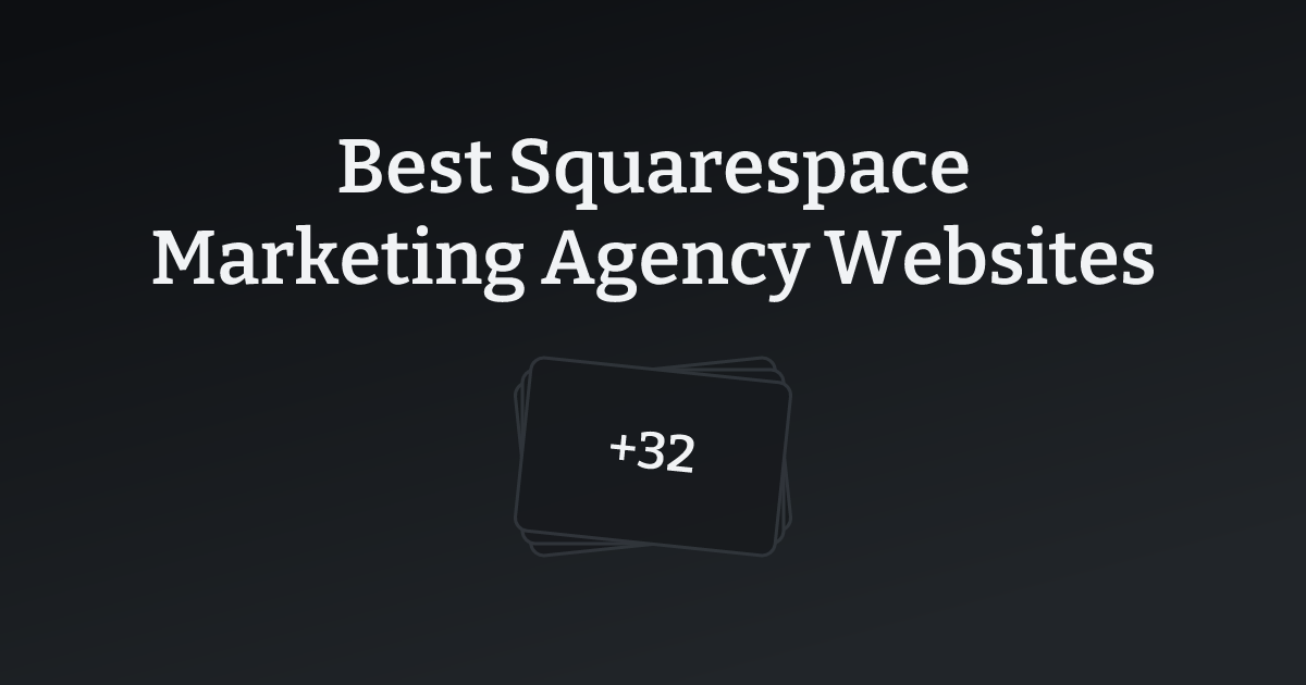 Best Squarespace Marketing Agency Websites with count