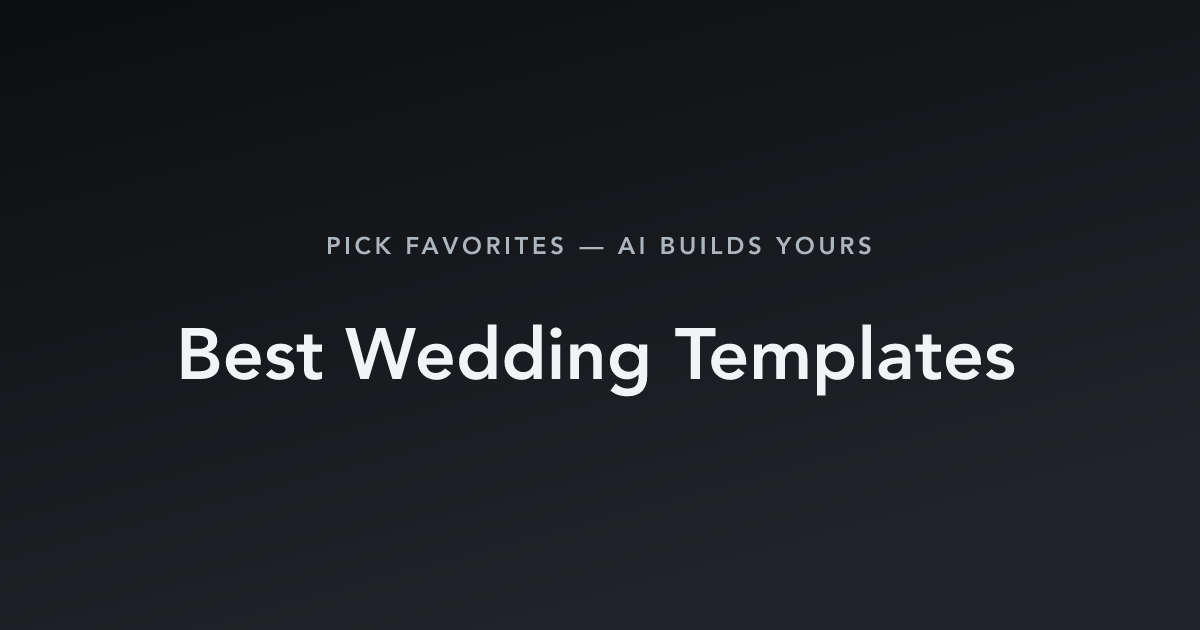 Best Wedding Templates with count