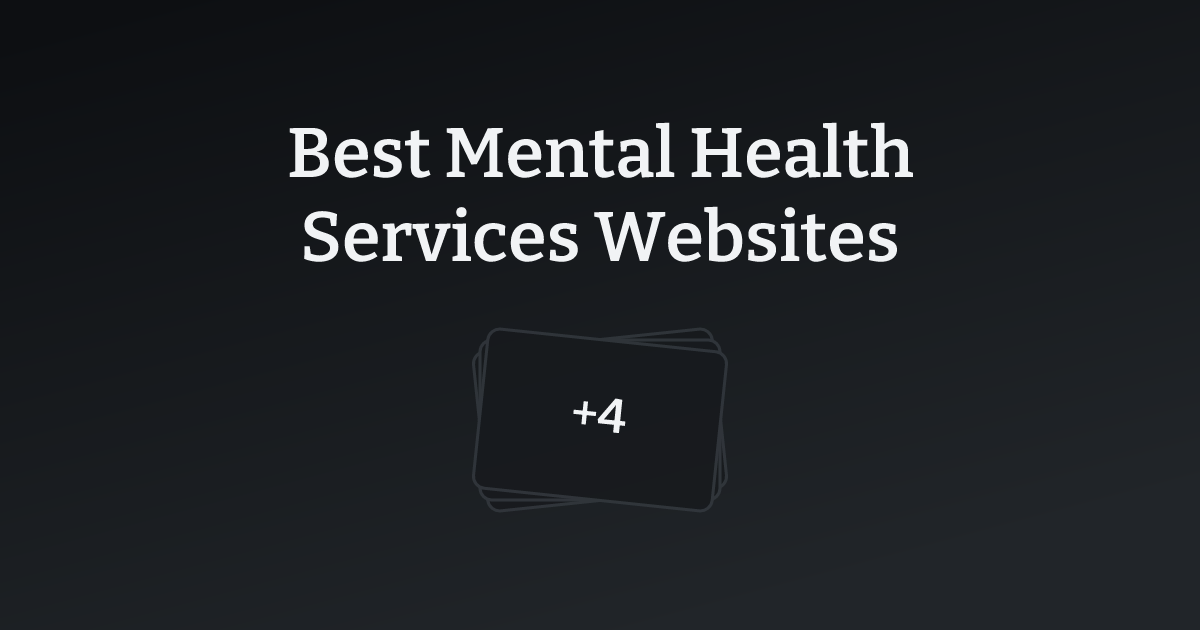 Best Mental Health Services Websites with count
