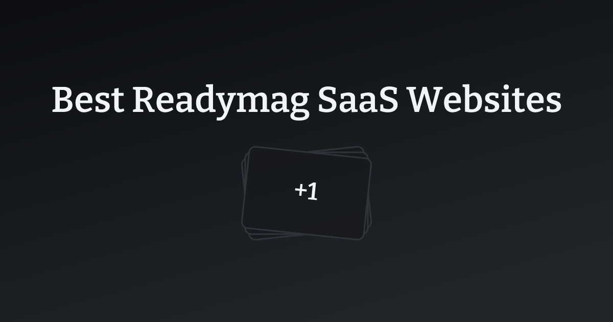 Best Readymag Tech Websites with count