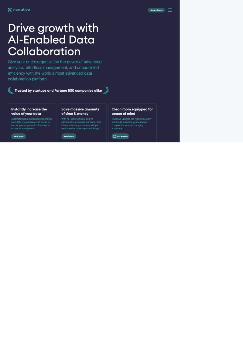 Narrative screenshot