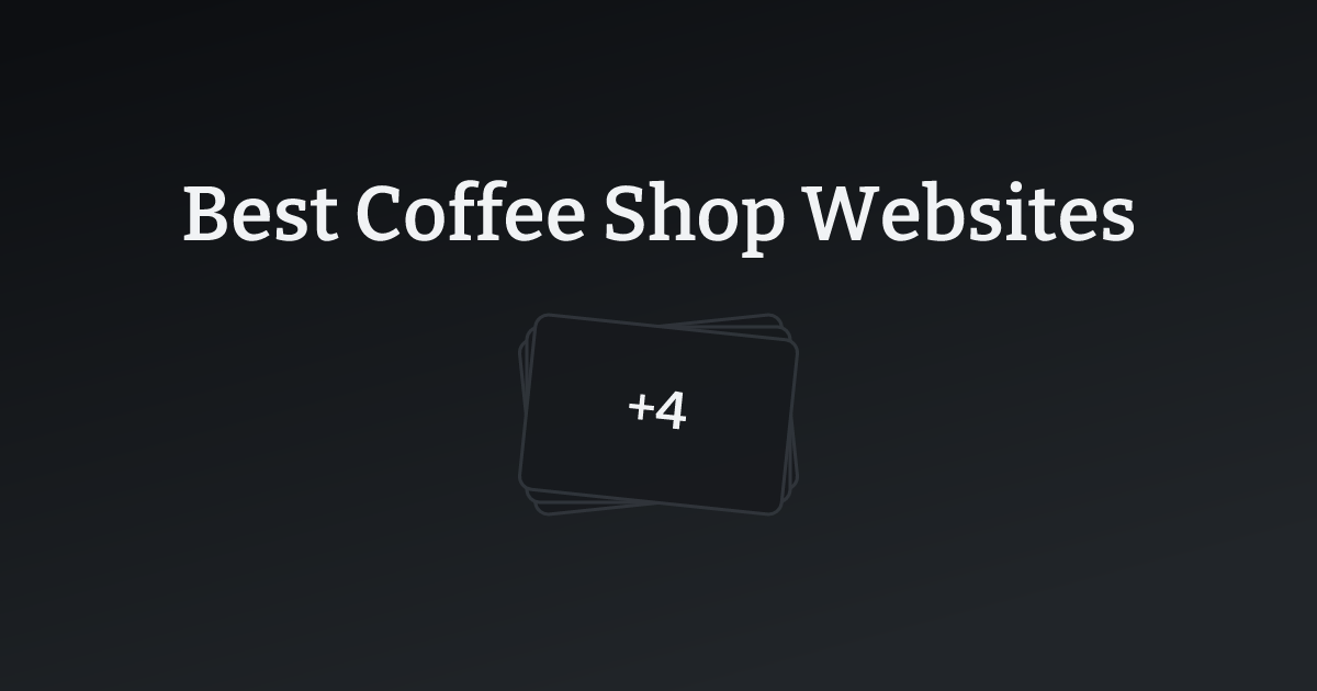 Best Coffee Shop Websites with count