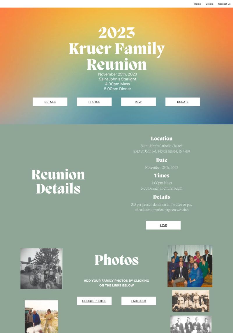 Kruer Family Reunion screenshot