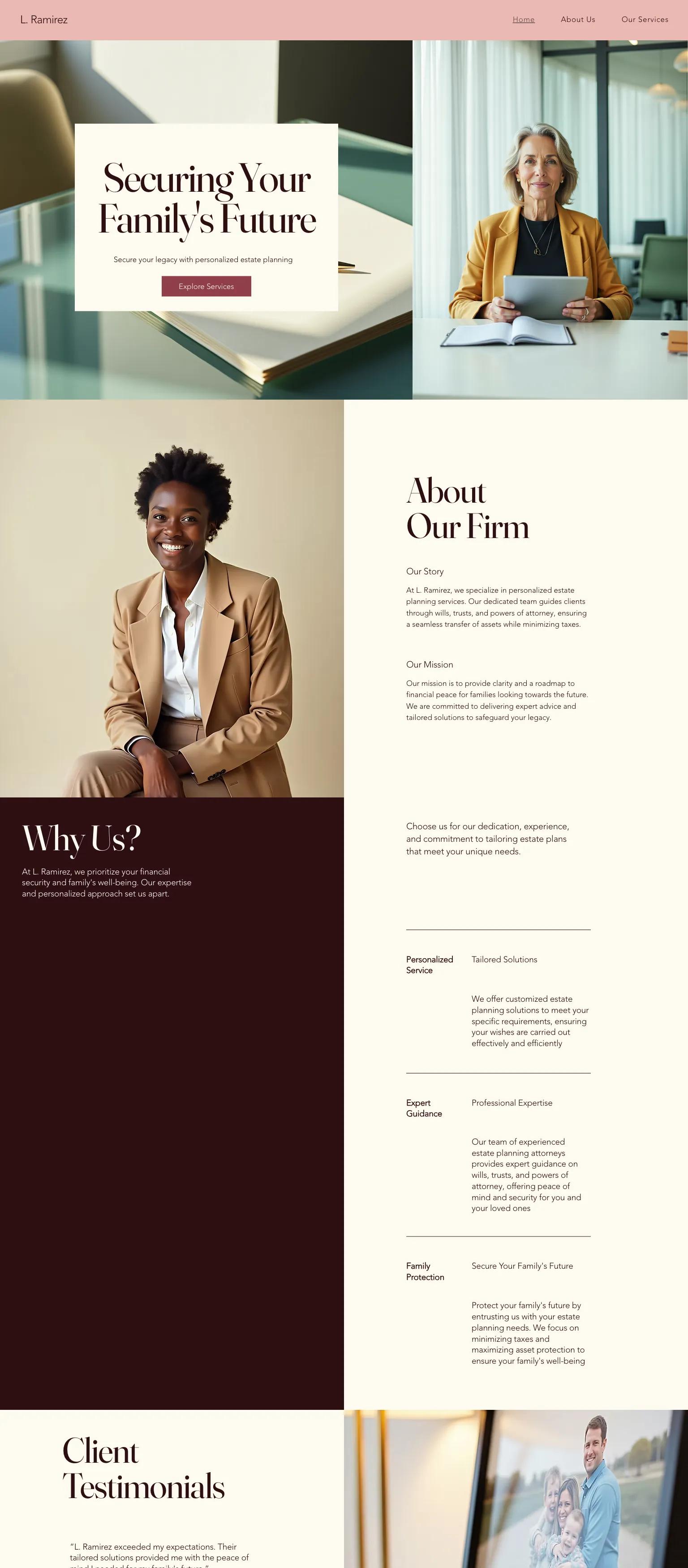 Estate Planning Attorney (Elegant) screenshot