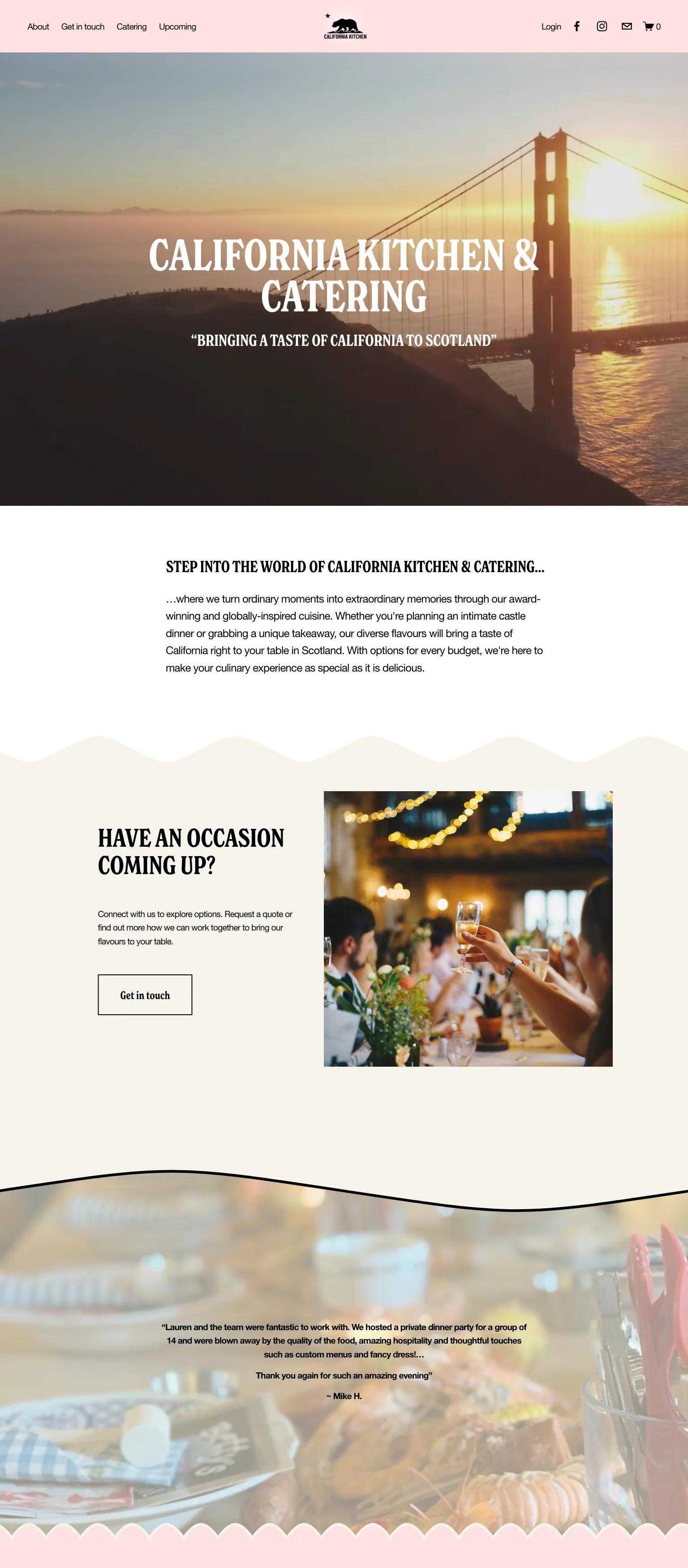 California Kitchen & Catering screenshot
