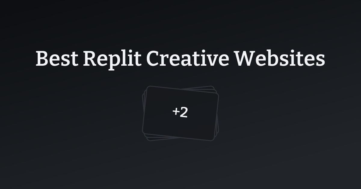 Best Replit Creative Websites with count
