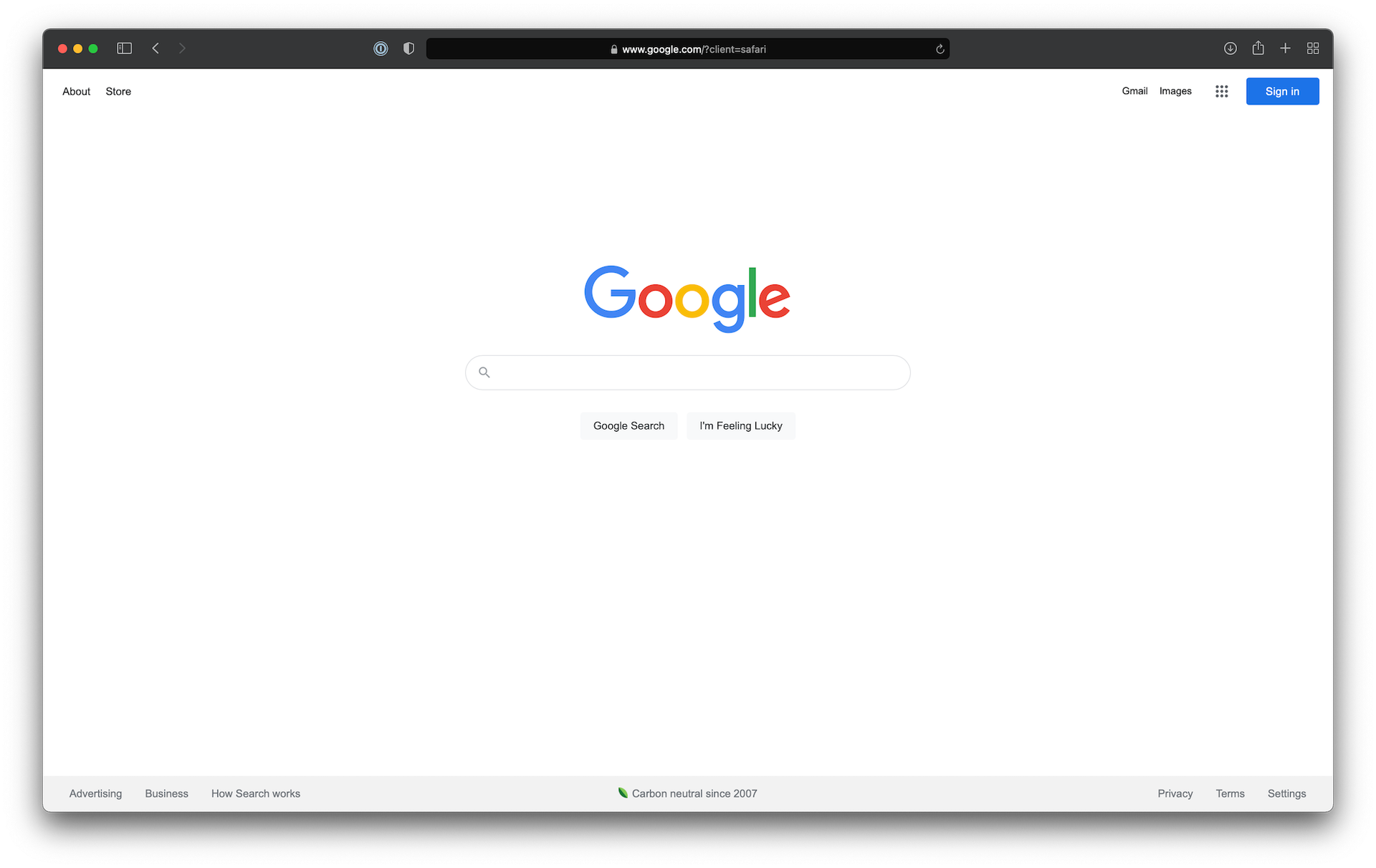 Google Homepage