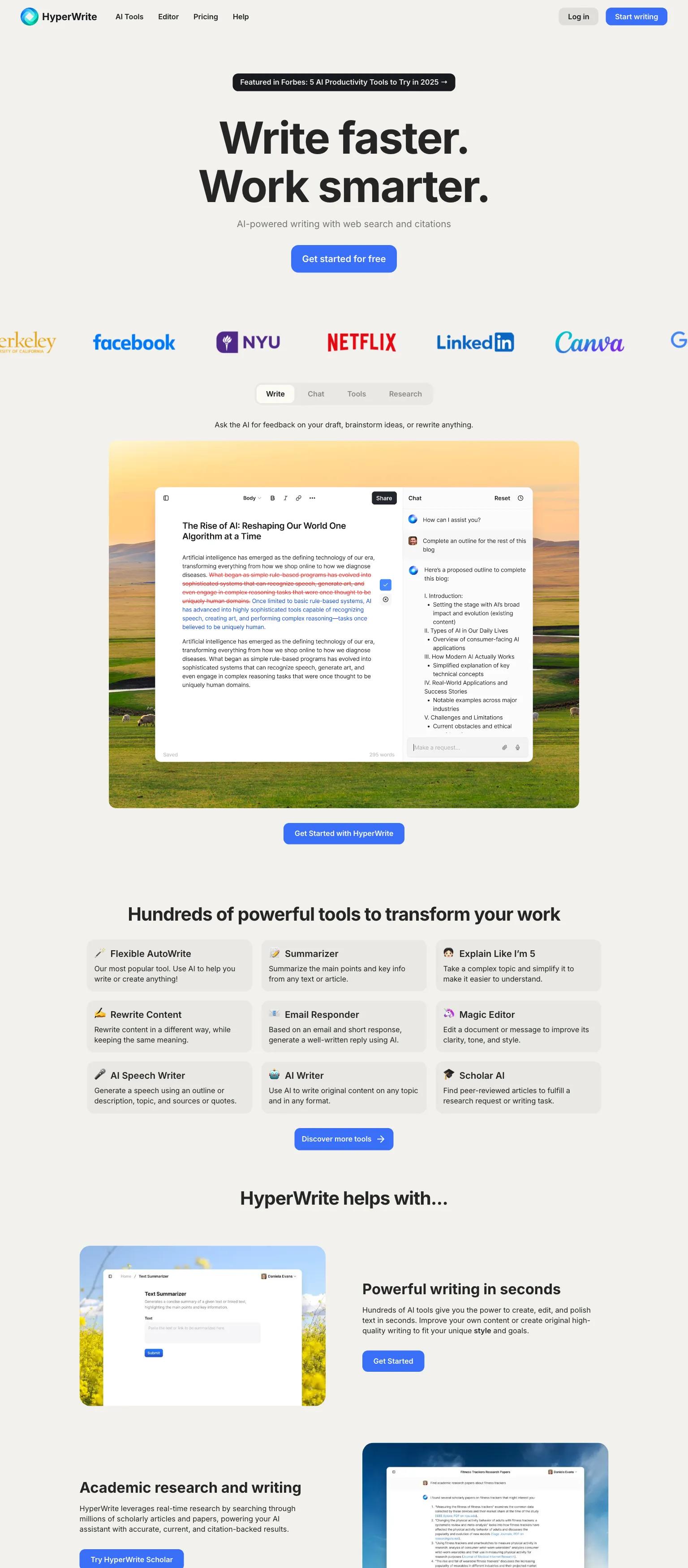 HyperWrite screenshot