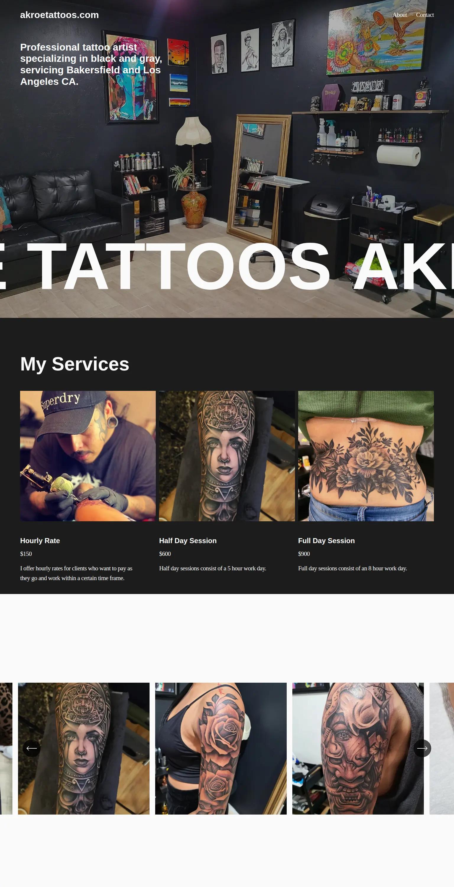Akroe Tattoos screenshot