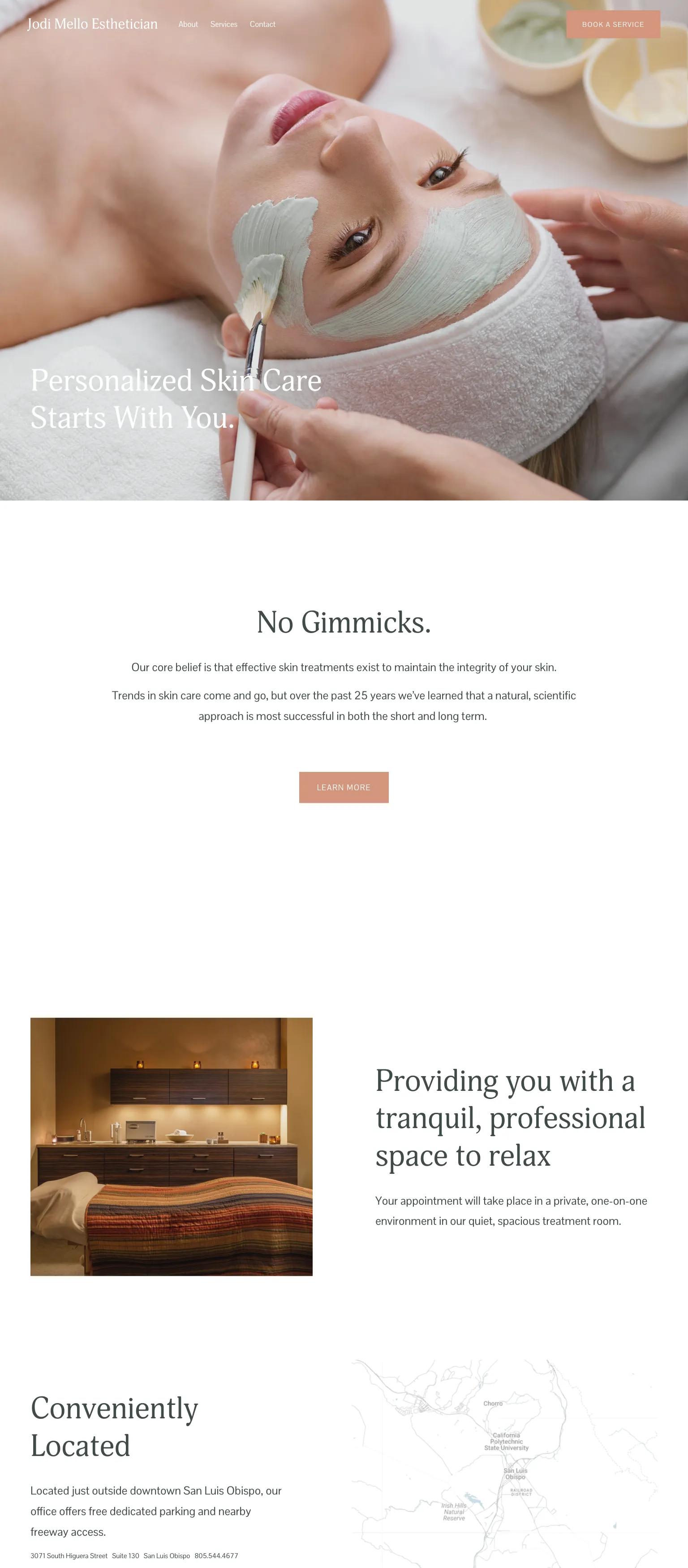 Jodi Mello Esthetician screenshot