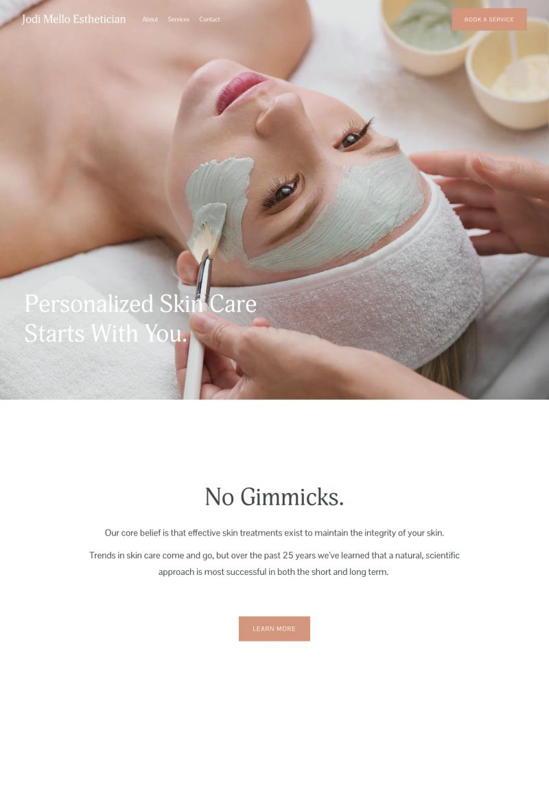 Jodi Mello Esthetician screenshot