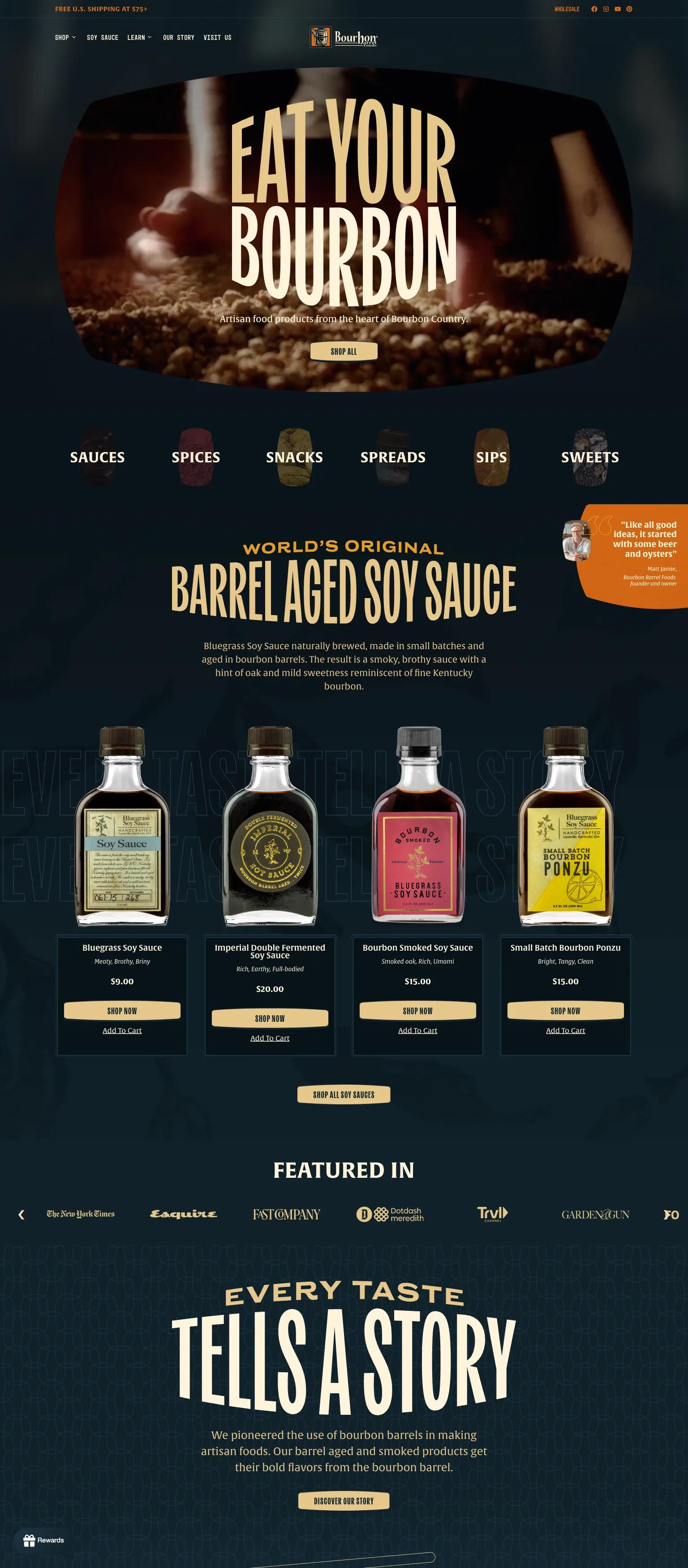 Bourbon Barrel Foods screenshot