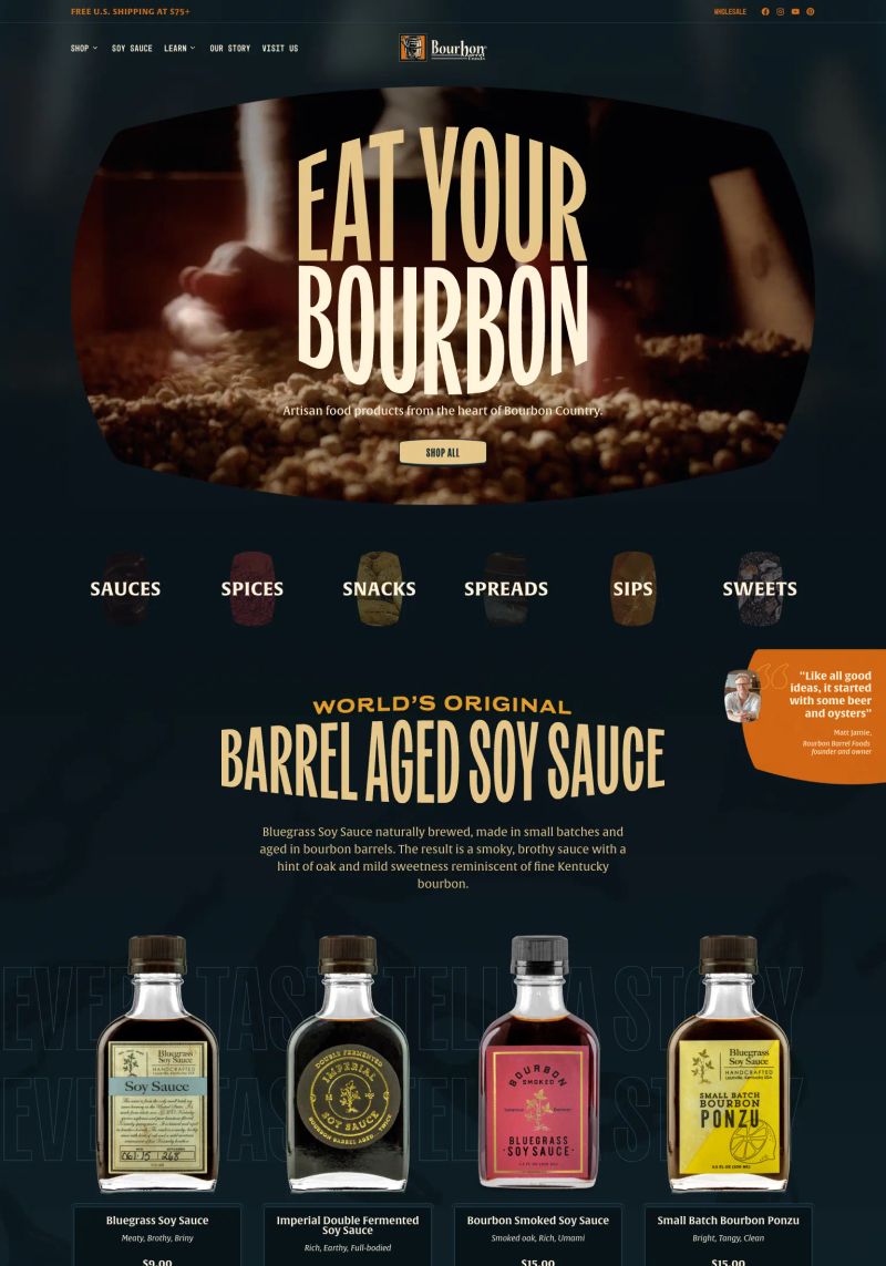 Bourbon Barrel Foods screenshot
