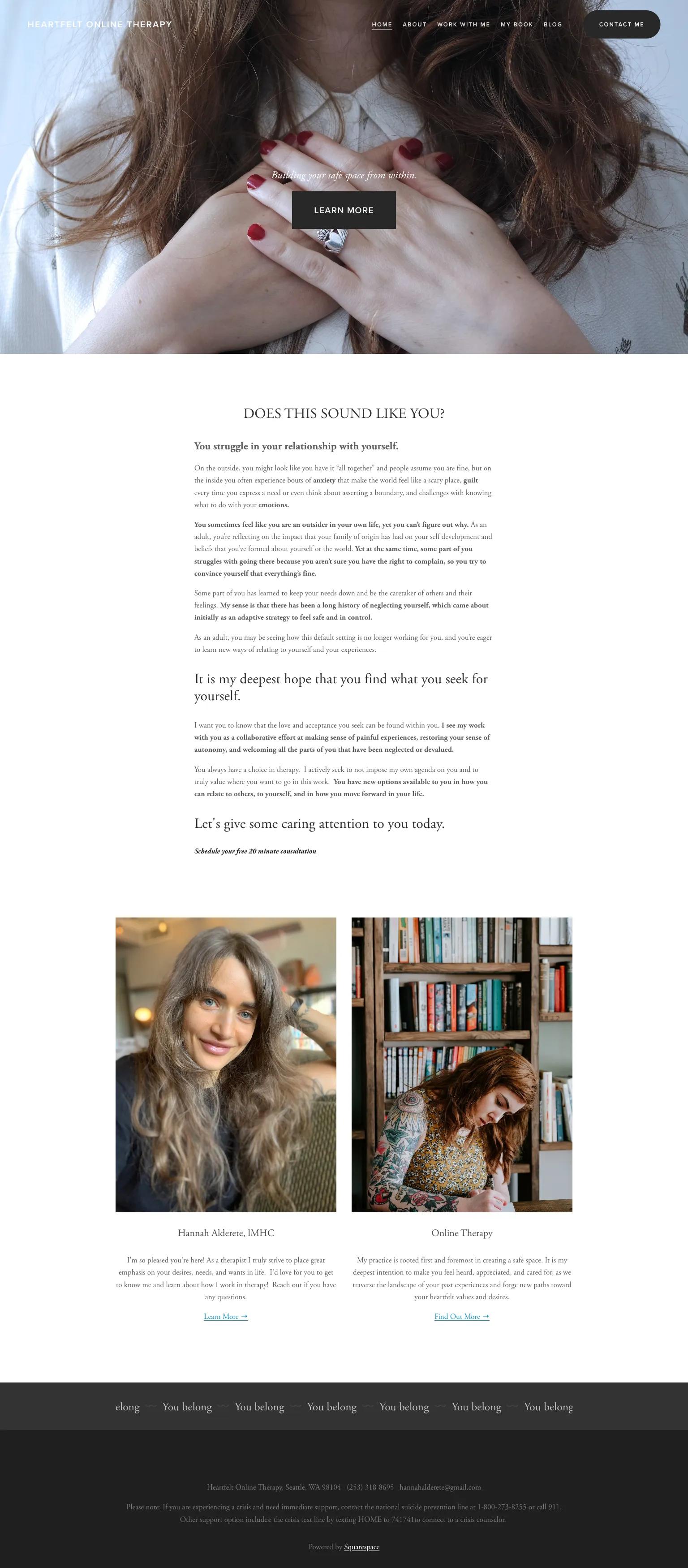 Heartfelt Online Therapy screenshot