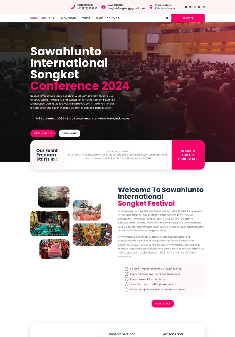 Sawahlunto International Songket Conference screenshot