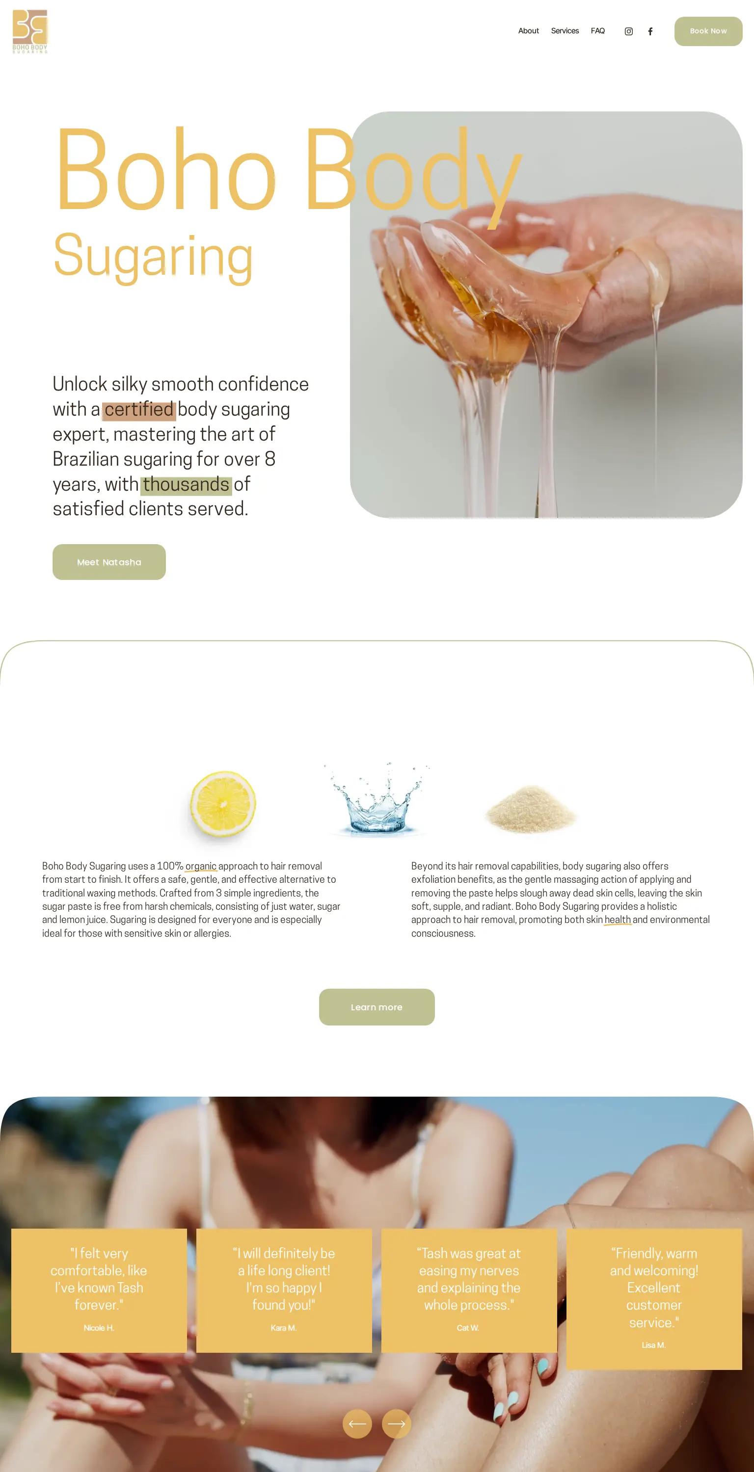 Bohobodysugaring screenshot