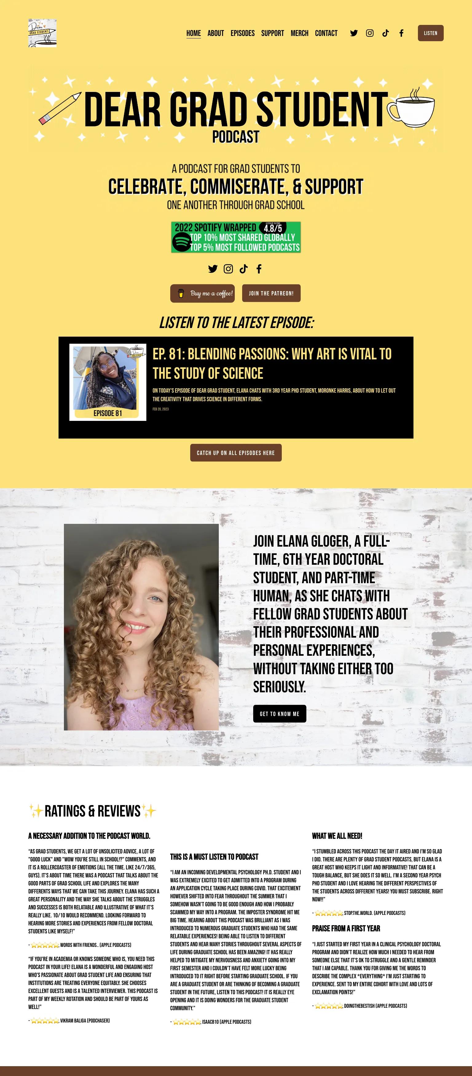 Dear Grad Student screenshot