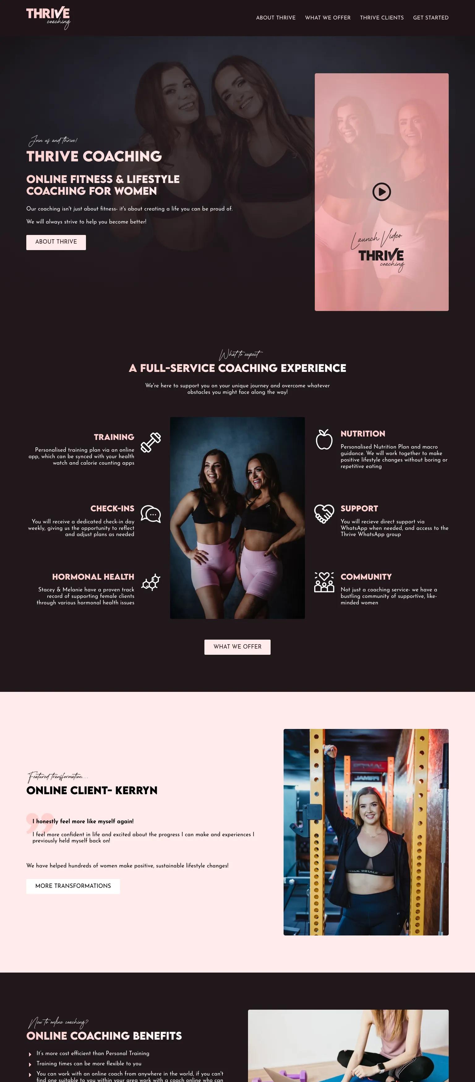 Thrive Coaching screenshot