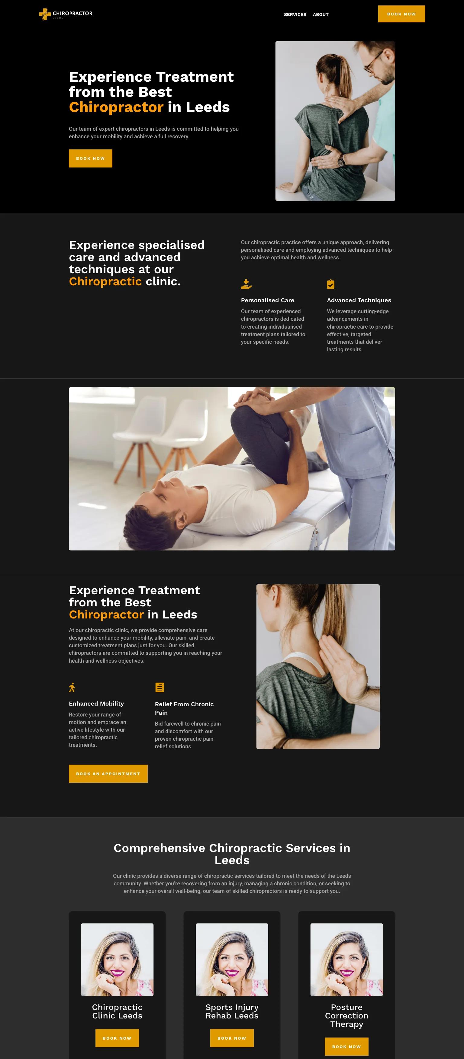 Chiropractor Leeds screenshot