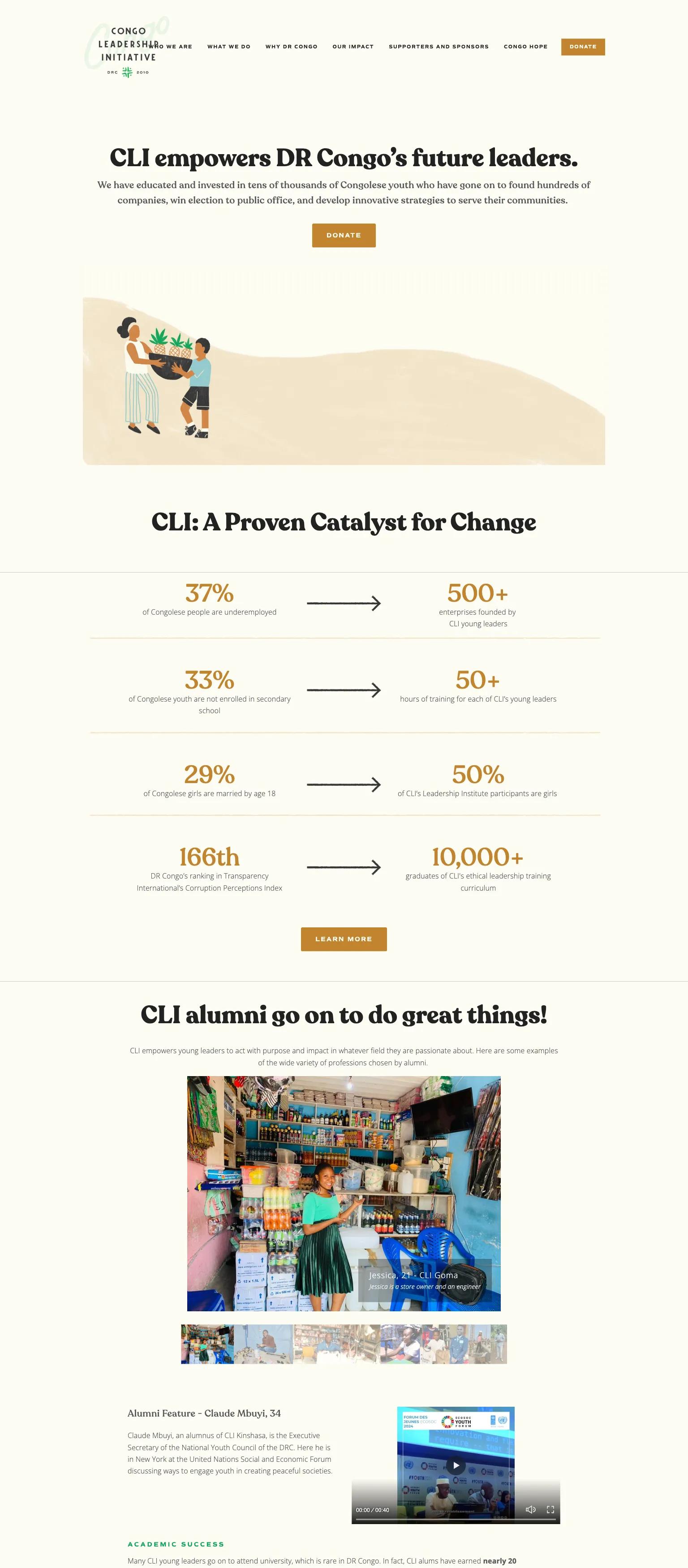 Congo Leaders Initiative (CLI) screenshot