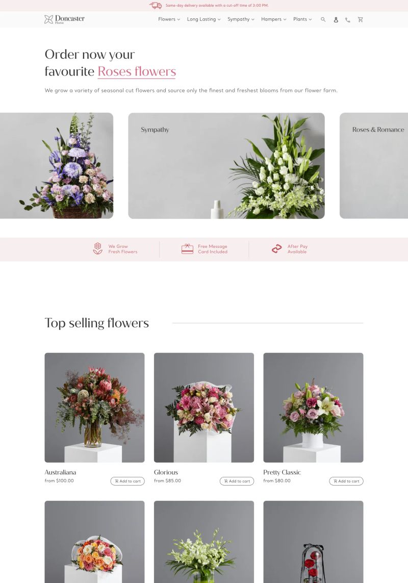 Doncaster Florist screenshot