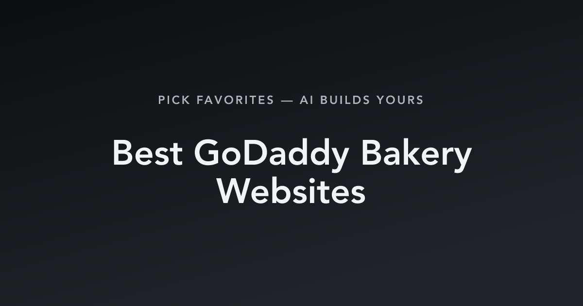 Best GoDaddy Bakery Websites with count