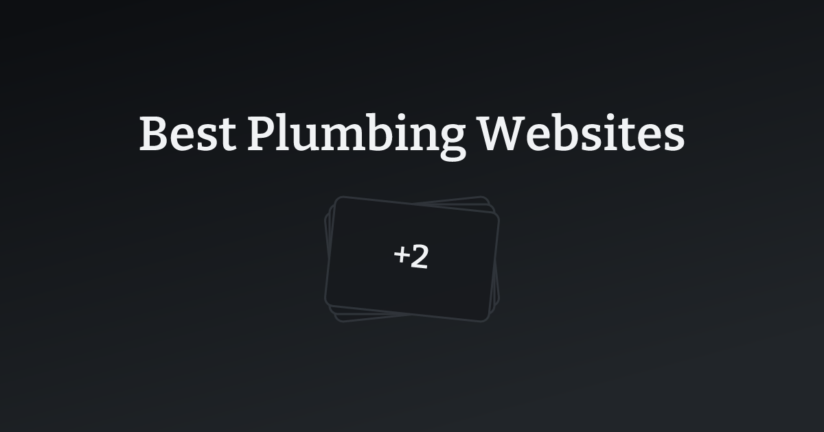 Best Plumbing Websites with count
