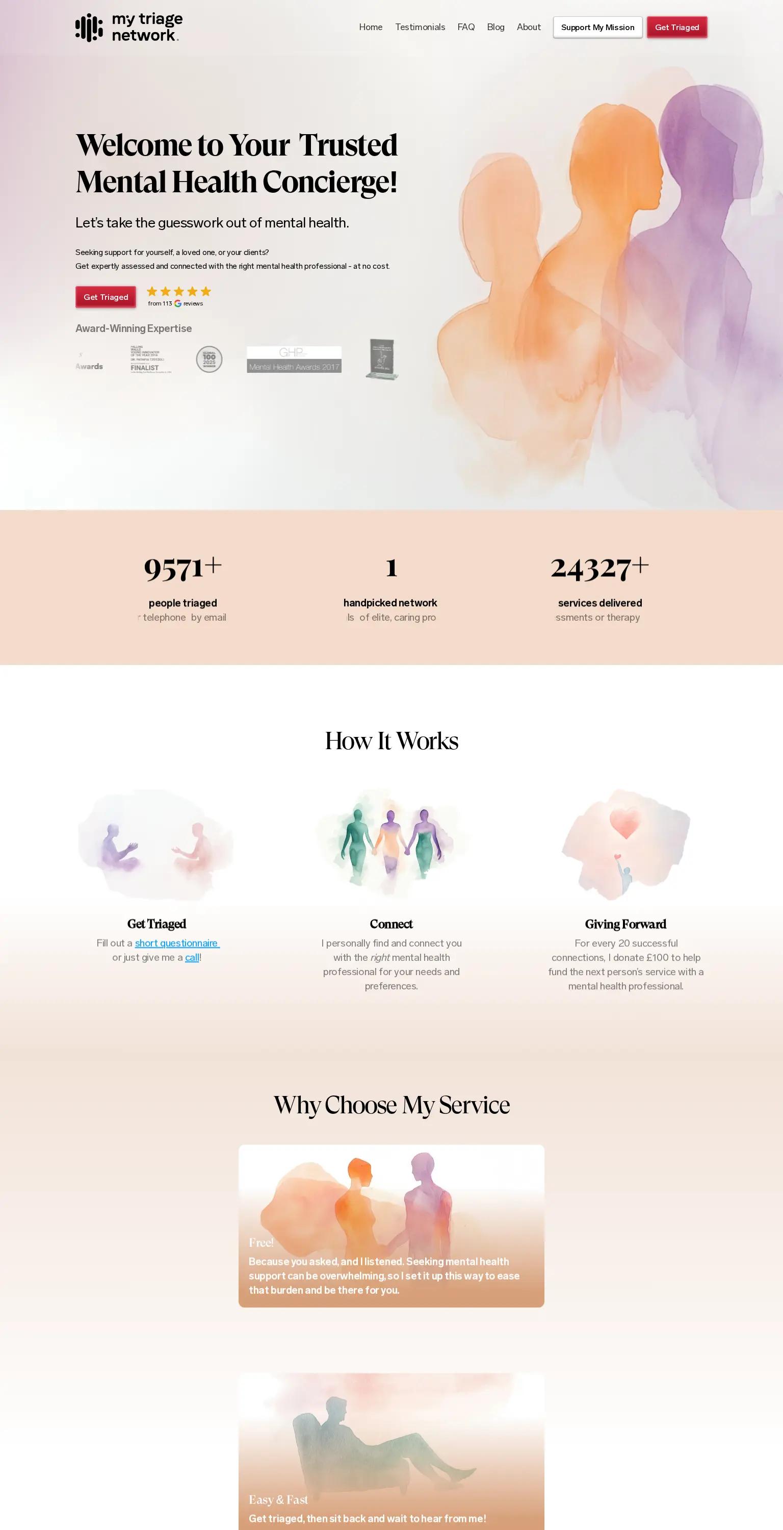 My Triage Network screenshot