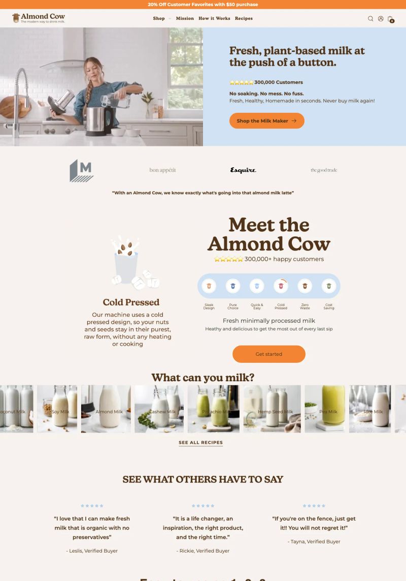 Almond Cow screenshot