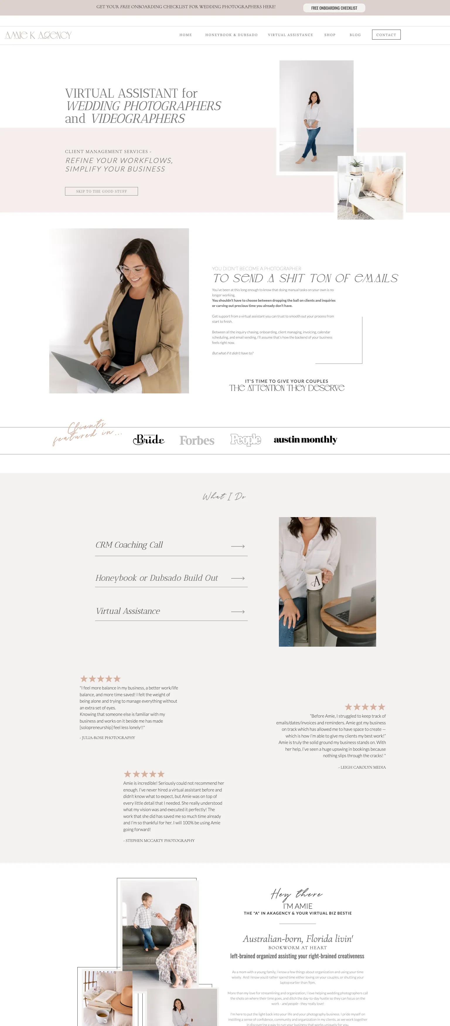 Amie K Agency screenshot