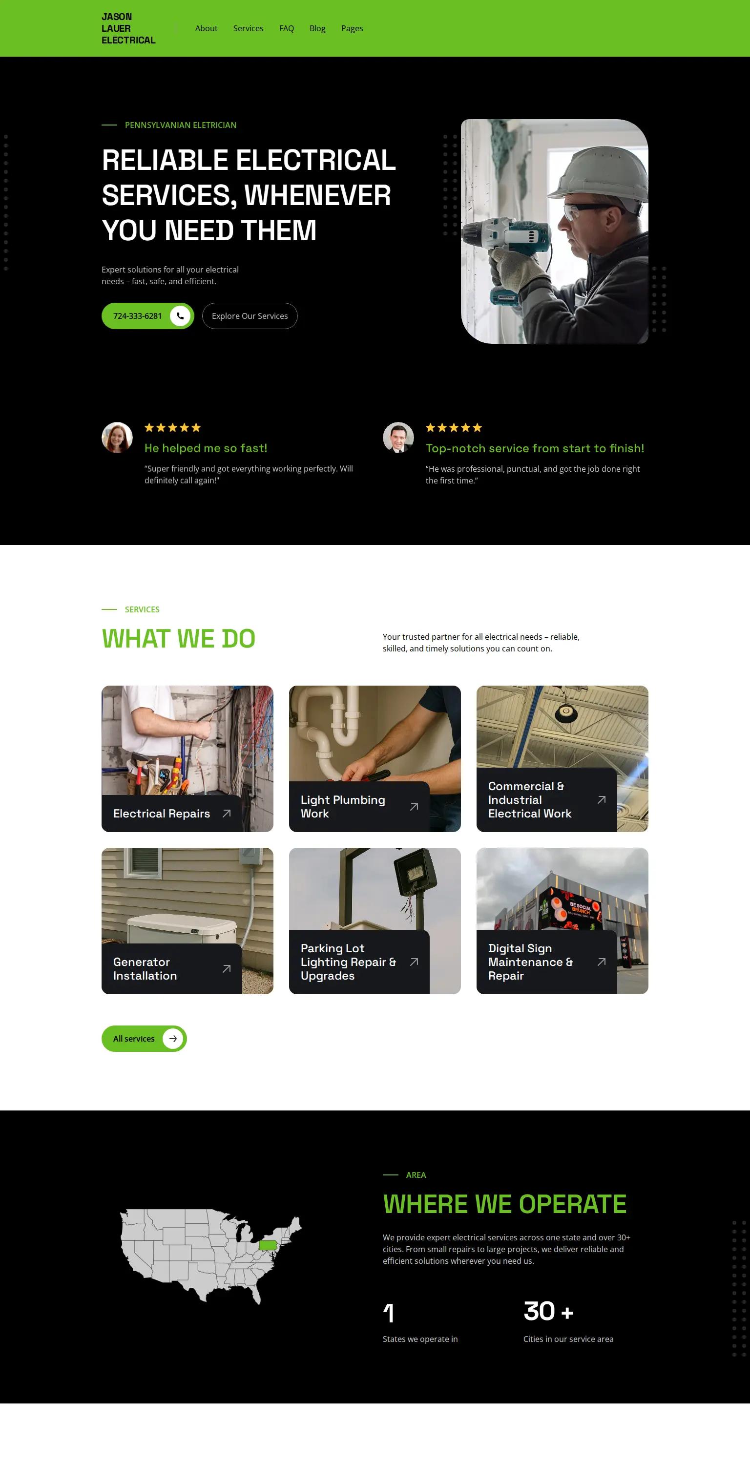 Jason Lauer Electrical screenshot