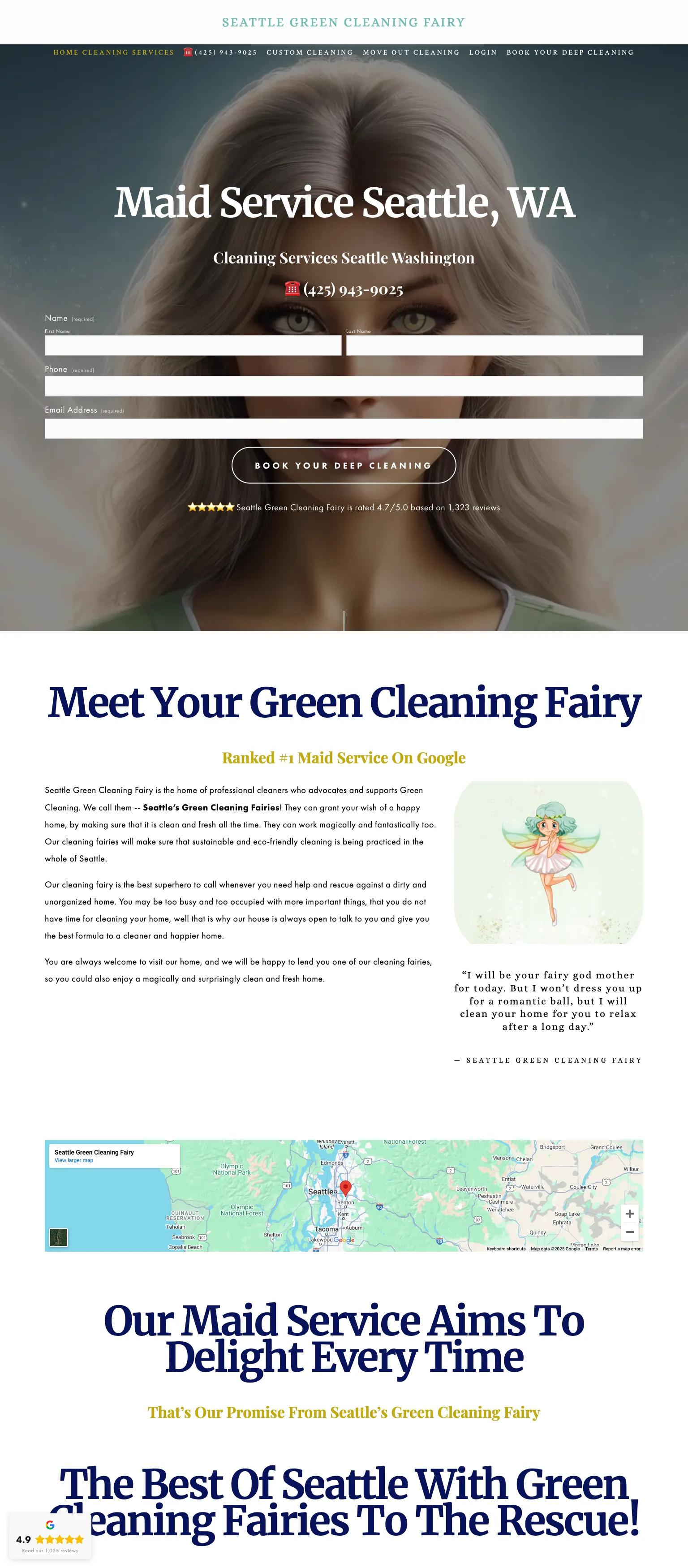 Seattle Green Cleaning Fairy screenshot