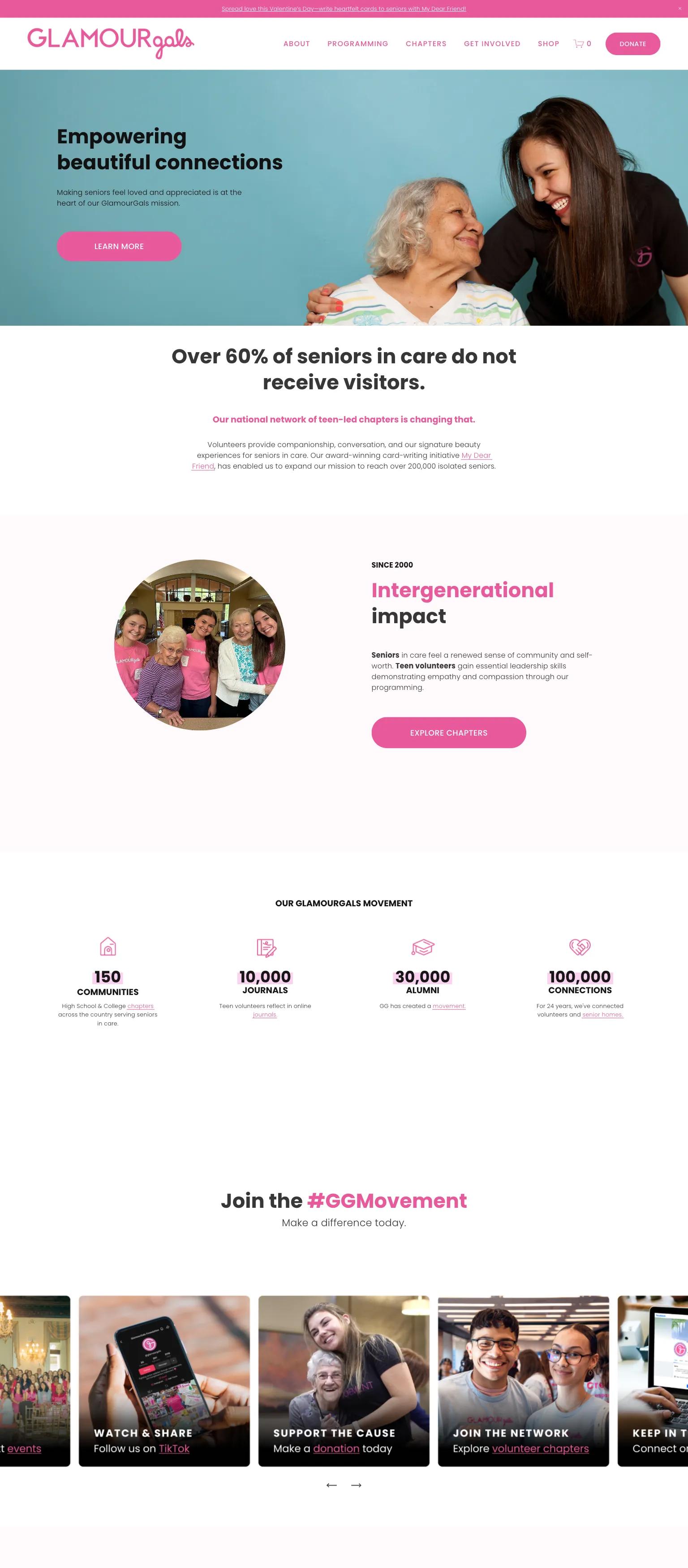 GlamourGals Foundation screenshot