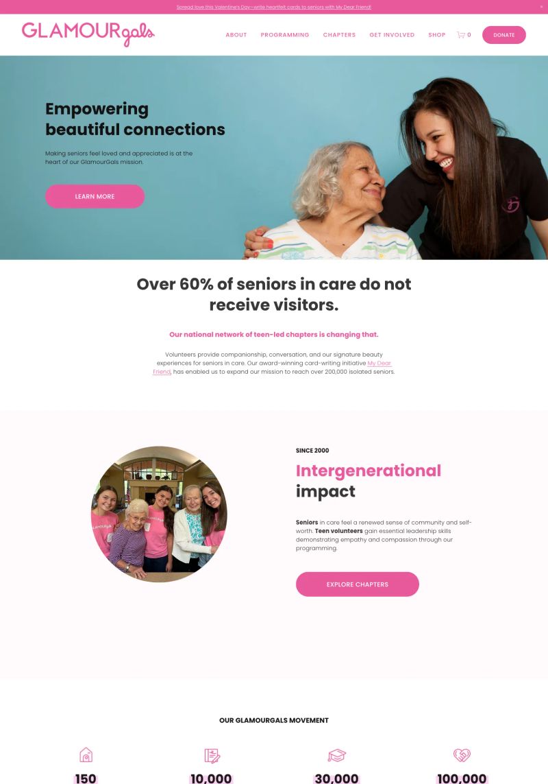 GlamourGals Foundation screenshot