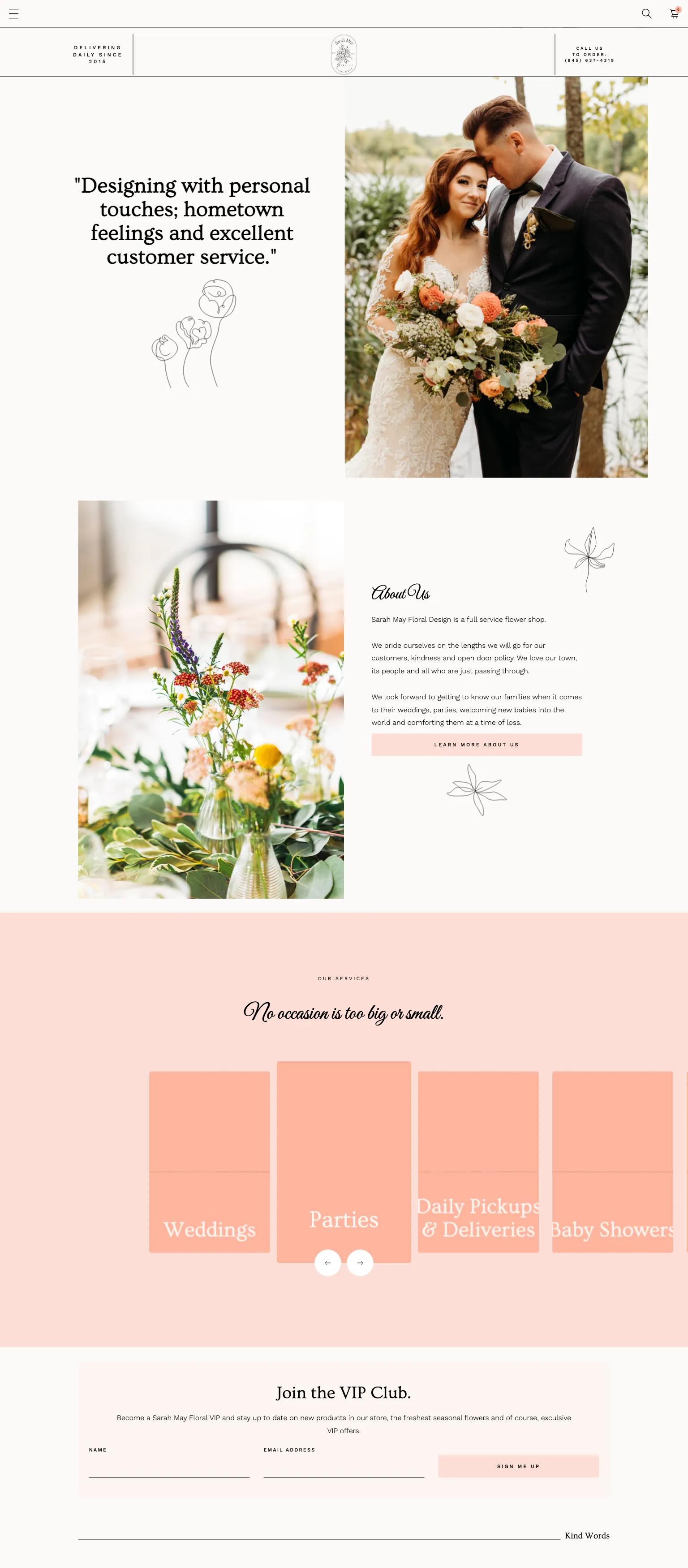 Sarah May Floral Design screenshot