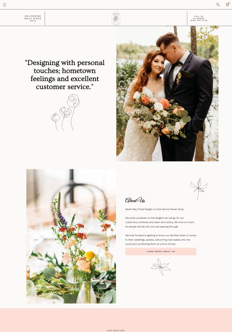 Sarah May Floral Design screenshot