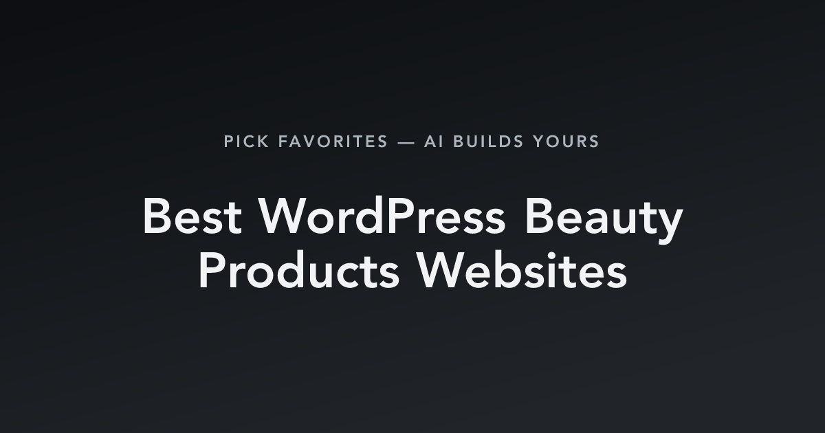 Best WordPress Beauty Products Websites with count