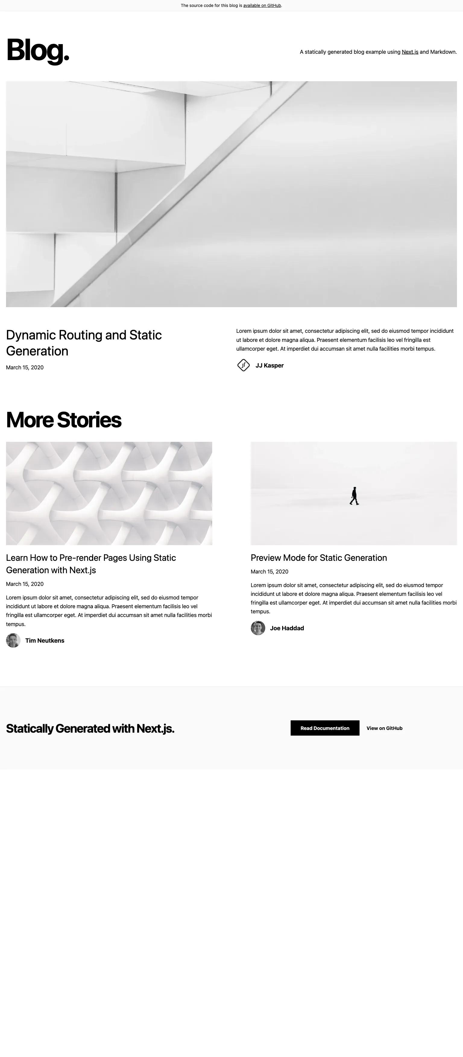 Blog Starter Kit screenshot