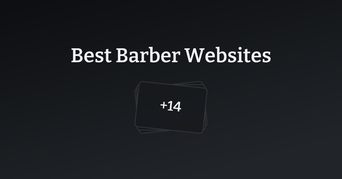 Best Barber Websites with count