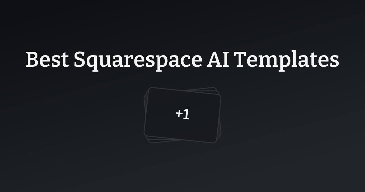 Best Squarespace AI Templates with count