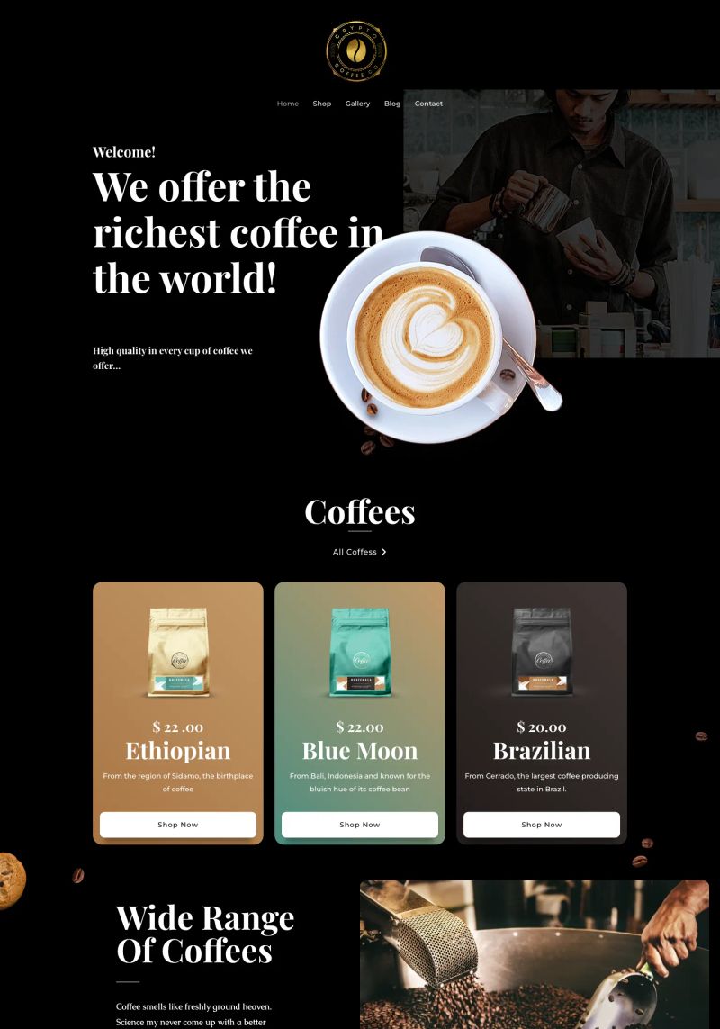Crypto World Coffee screenshot