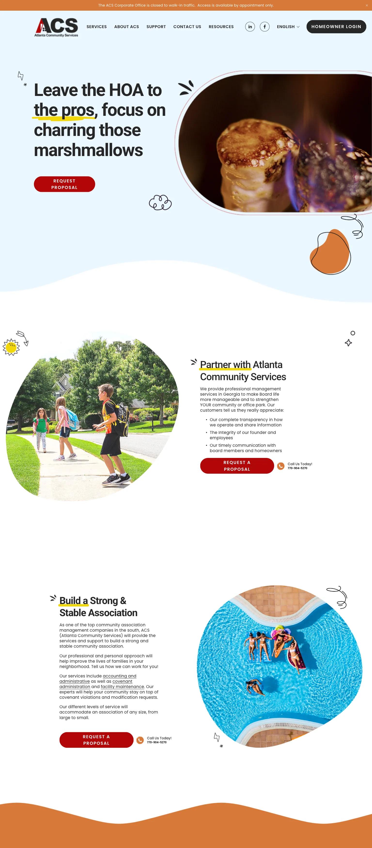 Atlanta Community Services screenshot