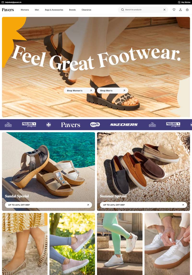 Collum Grid Examples 16 Best Footwear Website Examples (2026)