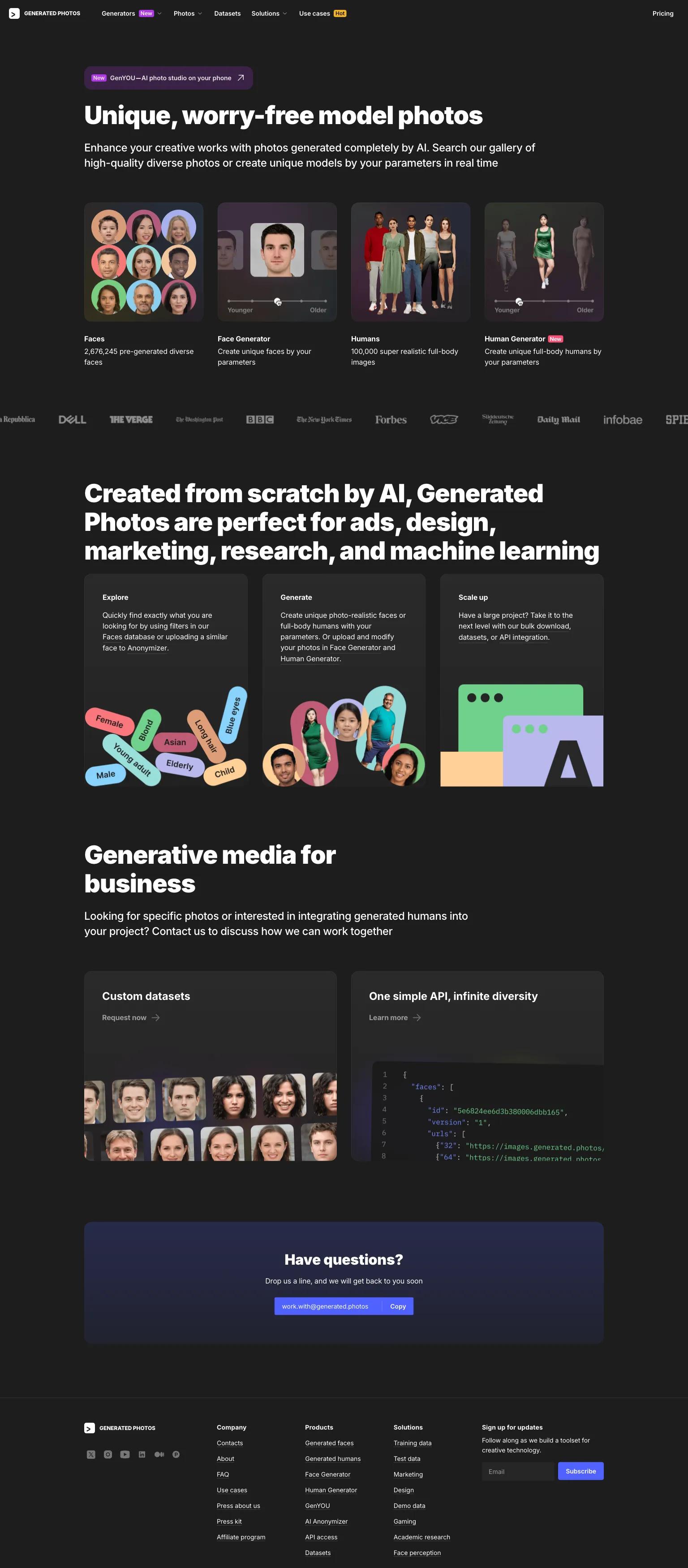 Generated Photos screenshot