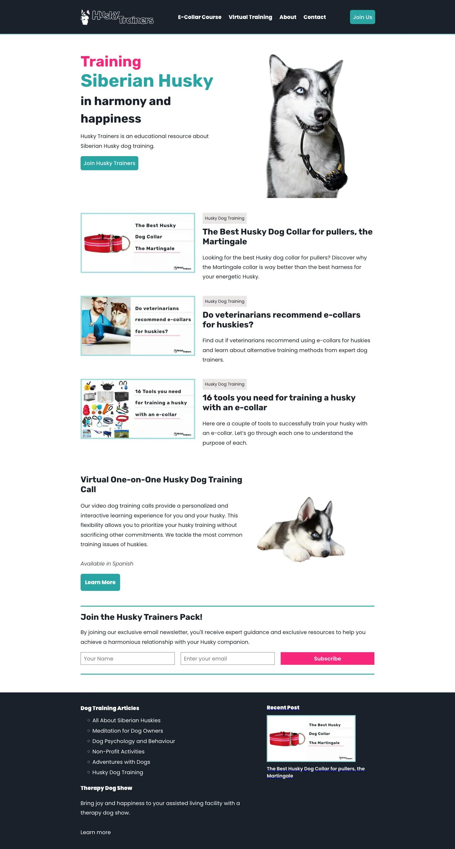 Siberian Husky Dog Training screenshot